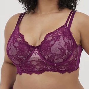 Torrid Bra! Purple Lace! Underwire! Sizes 0X-2X! NWT!